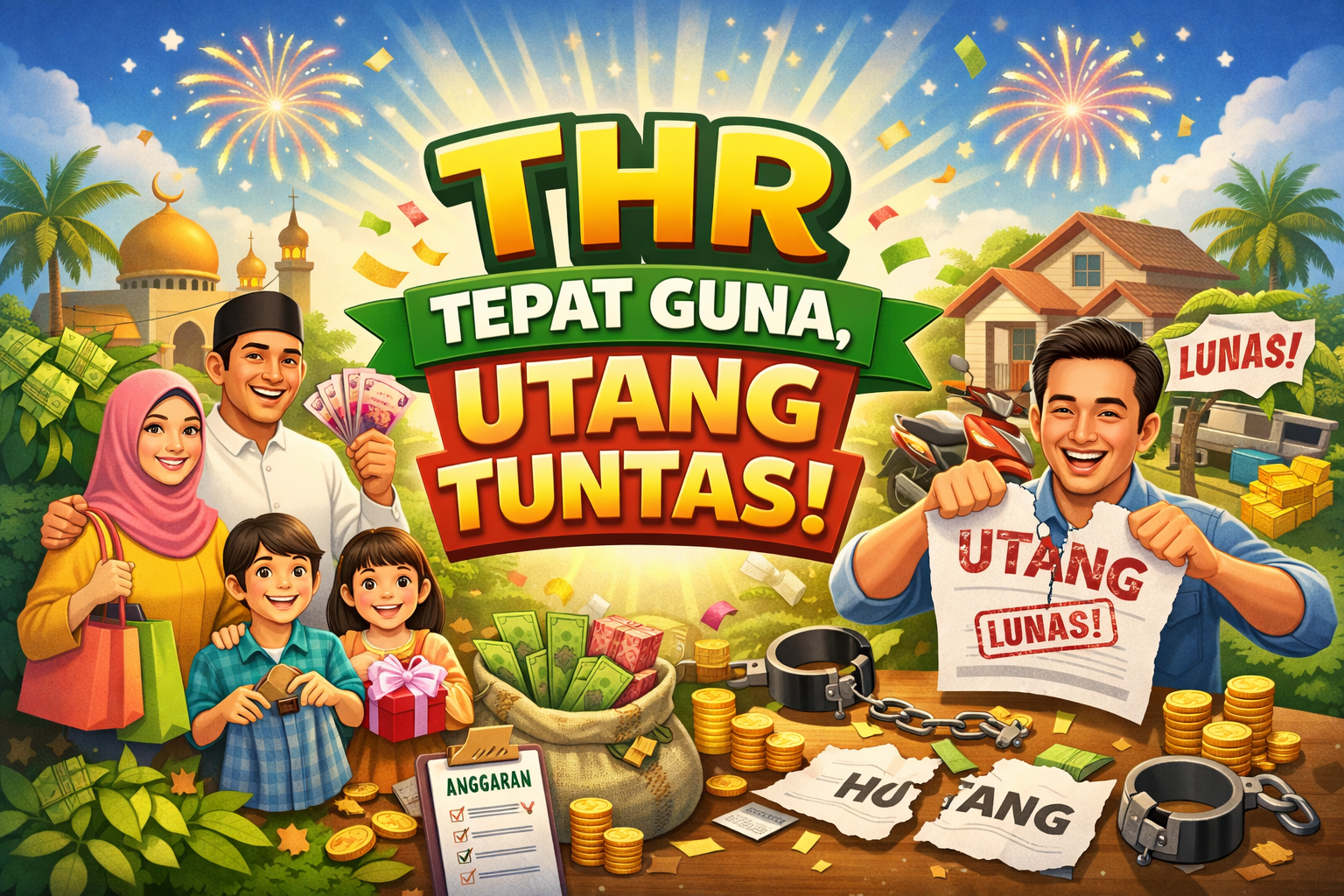 THR LEBARAN, BAYAR UTANG