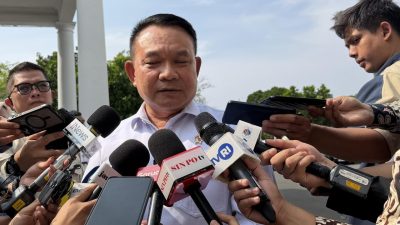 Penasihat Khusus Presiden Bidang Pertahanan Dudung Abdurachman di Istana Kepresidenan Jakarta, Selasa (21/4/2026) (Liputan6.com/Lizsa Egeham)