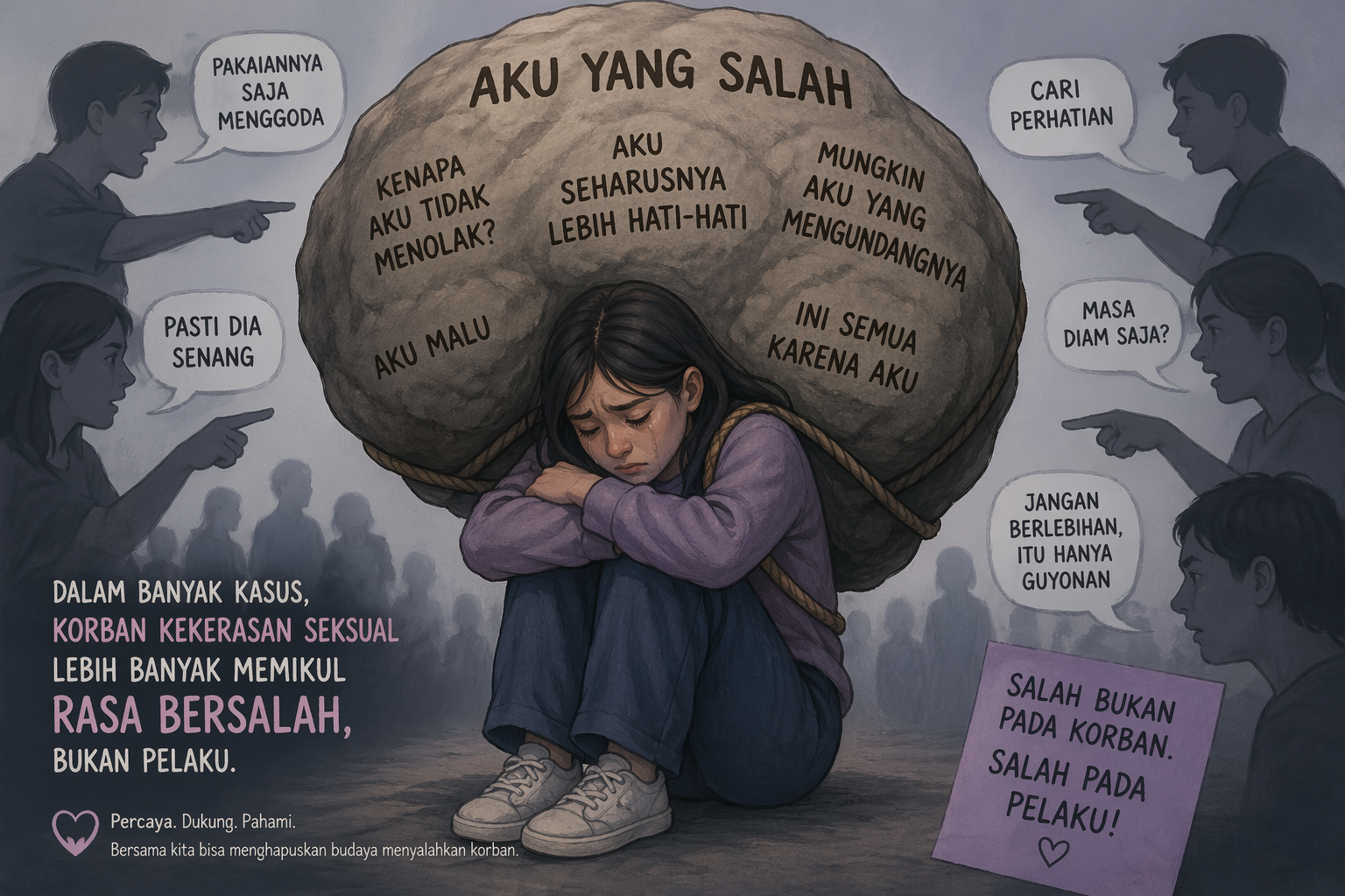 gambar ilustrasi Korban kekerasan seksual lebih banyak memikul rasa bersalah