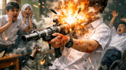 Ledakan Senapan Rakitan Tewaskan Pelajar di Siak