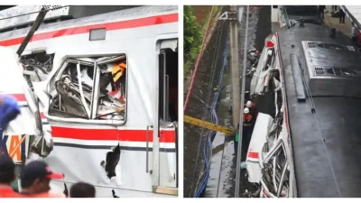 Malam Mencekam di Bekasi Timur: Tabrakan Kereta Picu Kepanikan