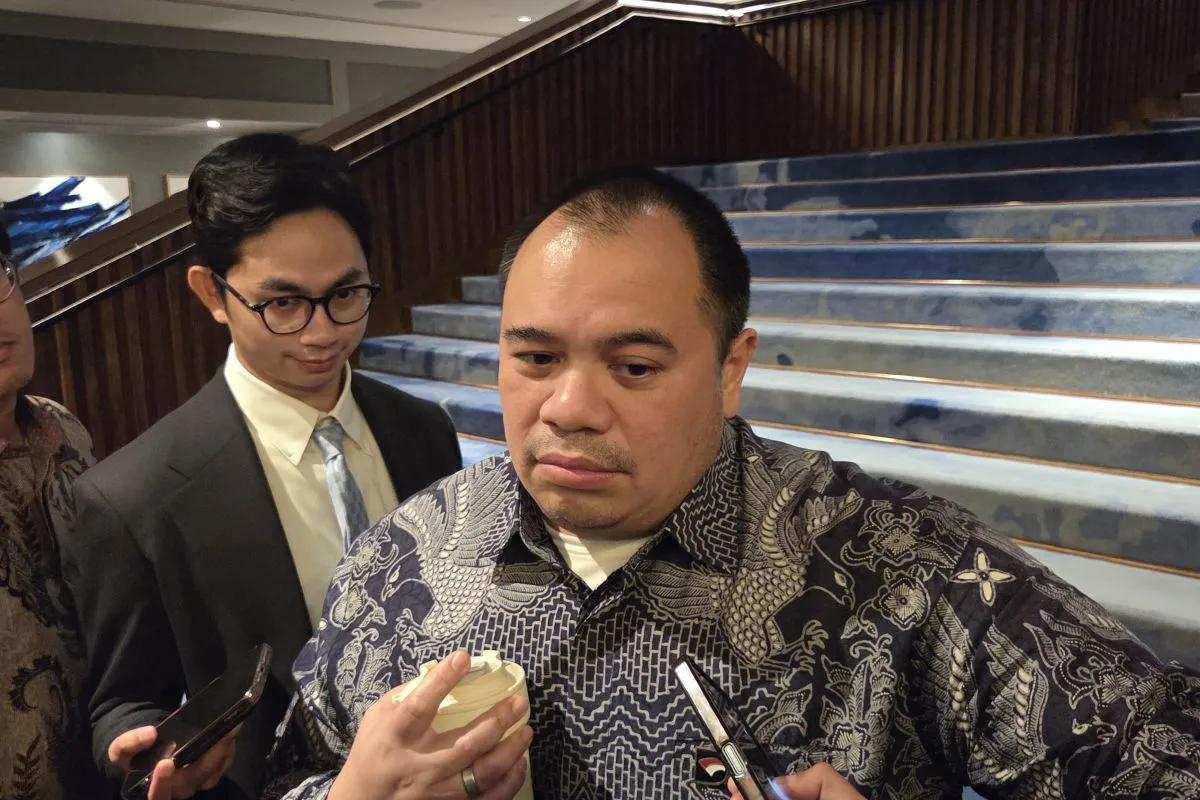 Chief Investment Officer (CIO) Danantara Pandu Sjahrir saat ditemui dalam acara Fitch Ratings Annual Indonesia Conference di Jakarta, Kamis (23/4/2026) (ANTARA/Bayu Saputra)