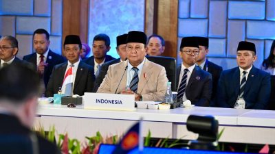 Presiden RI Prabowo Subianto berpidato dalam KTT ASEAN di Cebu, Filipina, Kamis (7/5/2026). (Dok. Setpres)