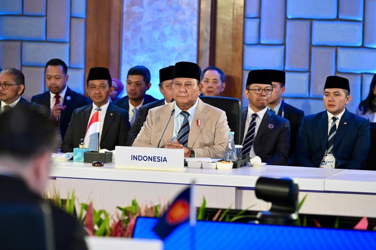 Presiden RI Prabowo Subianto berpidato dalam KTT ASEAN di Cebu, Filipina, Kamis (7/5/2026). (Dok. Setpres)