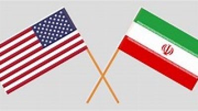 iran dan amerikat serikat (as) bendera