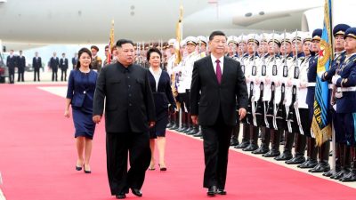 Xi Disambut Upacara Akbar di Pyongyang