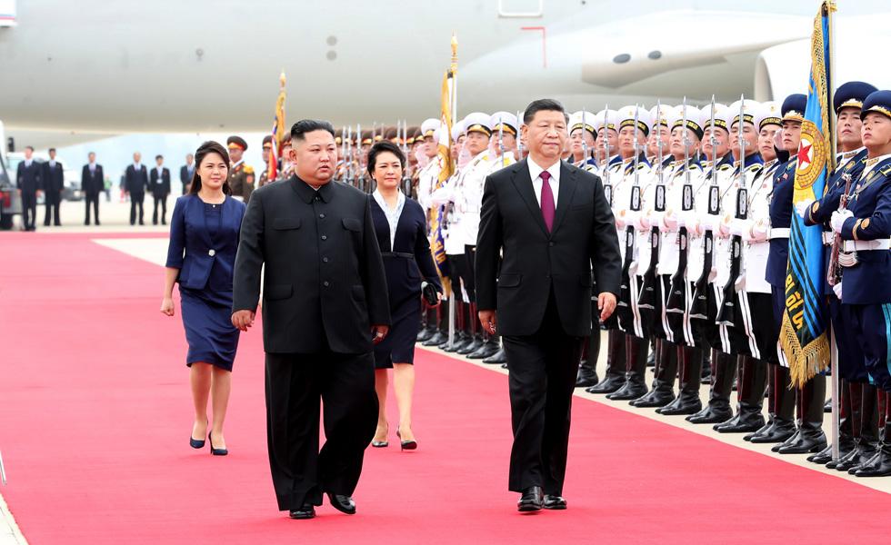 Xi Disambut Upacara Akbar di Pyongyang