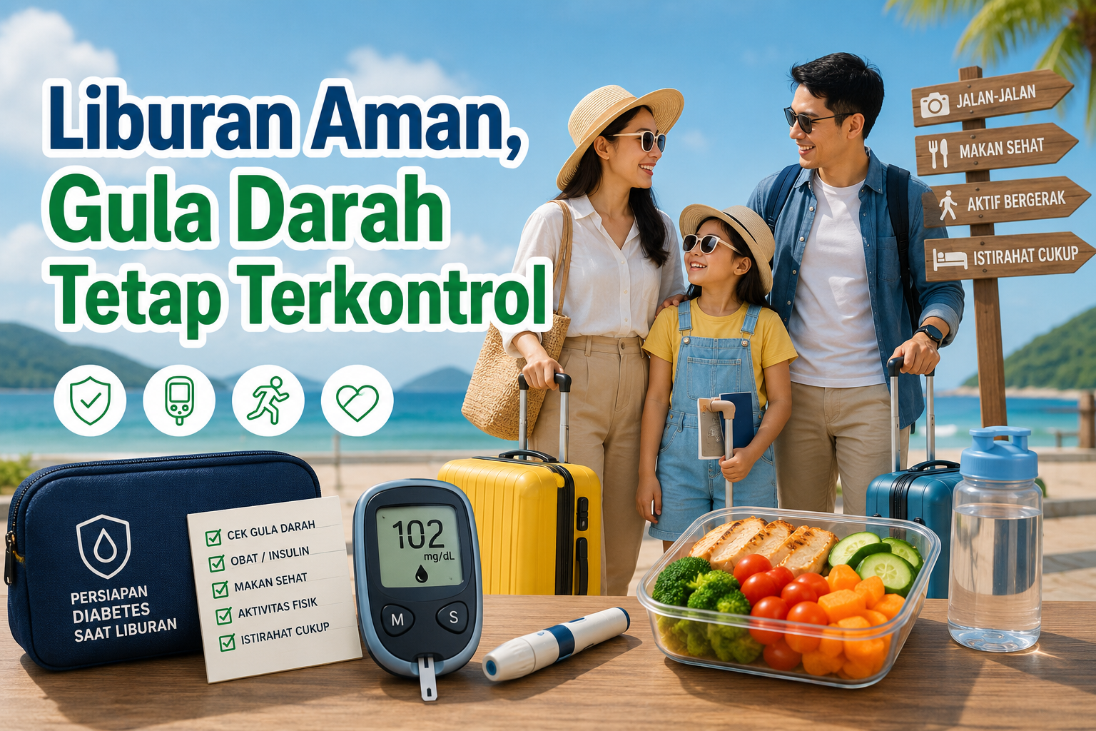 Liburan Aman, Gula Darah Tetap Terkontrol