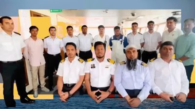 Para pelaut yang terjebak di atas kapal karena tak bisa melintasi Selat Hormuz (via BBC) Baca artikel detiknews, "Kisah Pelaut Hidup Mecekam Terjebak di Selat Hormuz Selama Hampir 100 Hari" selengkapnya https://news.detik.com/bbc-world/d-8521670/kisah-pelaut-hidup-mecekam-terjebak-di-selat-hormuz-selama-hampir-100-hari. Download Apps Detikcom Sekarang https://apps.detik.com/detik/